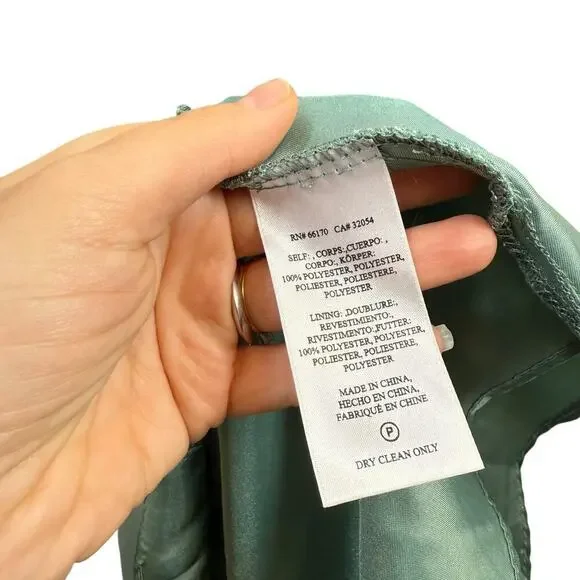 NWT BHLDN Eva Chiffon Bridesmaid Maxi Dress Formal Wedding Guest Moss Green S - Picture 9 of 11